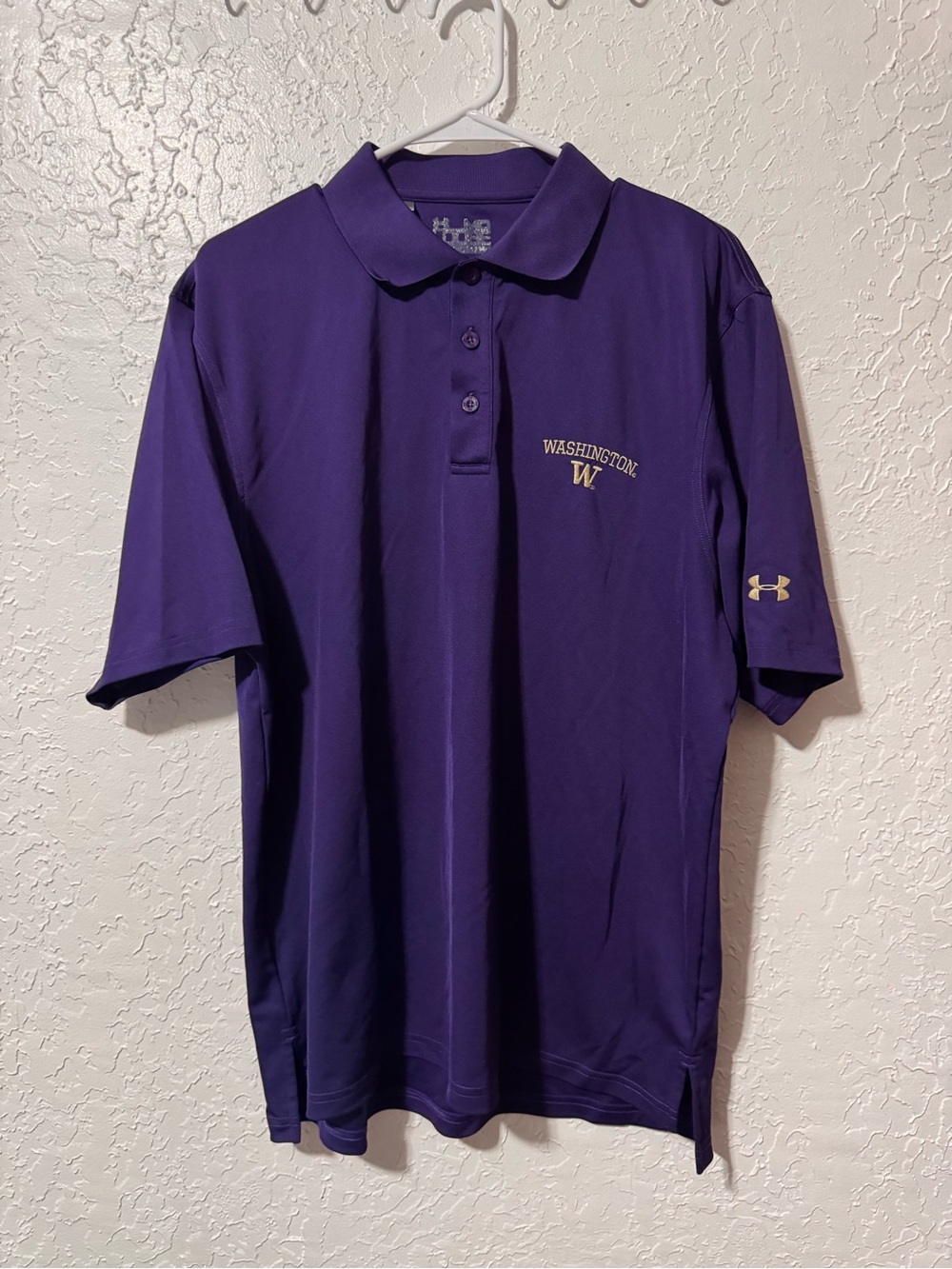 University of Washington Embroidered Under Armour Men's Performance Polo